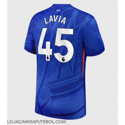 Camisa de Futebol Chelsea Romeo Lavia #45 Equipamento Principal 2025-26 Manga Curta Camisa de Futebol Chelsea Romeo Lavia #45 Equipamento Principal 2025-26 Manga Curta